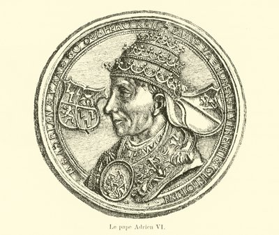 Papa 6. Adrian by Belgian School