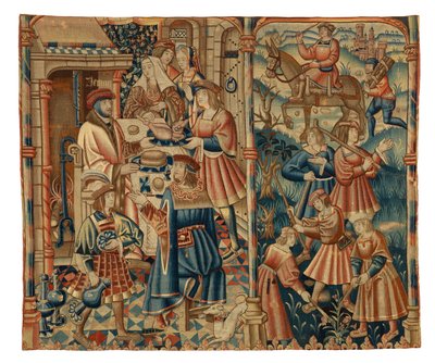 Goblen, Ocak Ayı, muhtemelen Flanders'dan by Belgian School