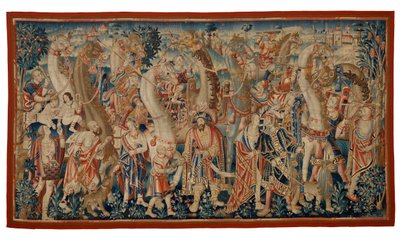Goblen, The Camel Caravan, 'Conquest of India' serisinden, Tournai'den, 1510 dolayları (yün ve ipek) by Belgian School