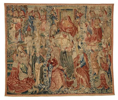 Goblen, Dünyanın Yaratılışını tasvir eden Credo duvar halısının bir parçası, Brüksel, Belçika'da yapılmıştır, c.1500-10 (yün) by Belgian School