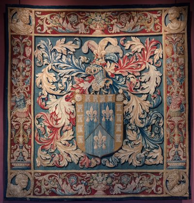 De Nagera ailesinin armasını taşıyan duvar halısı. Usta AL. Yaklaşık 1550 (goblen) by Belgian School
