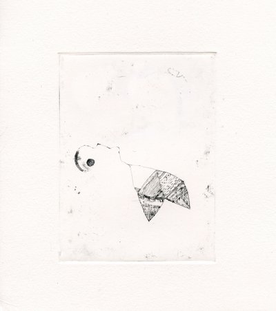 Meandering Thoughts 2, 2017, (tuval üzerinde kuru nokta) by Bella Larsson