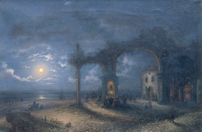 Kalıntılar ile deniz manzarası by Bello Brivio