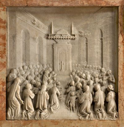 Crypt, Ark of Saints Marcellinus ve Peter Exorcist, Benedict Briosco 1506-08, Doves Mucizesi by Benedetto Briosco