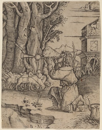 Platerspiel ile Çoban by Benedetto Montagna