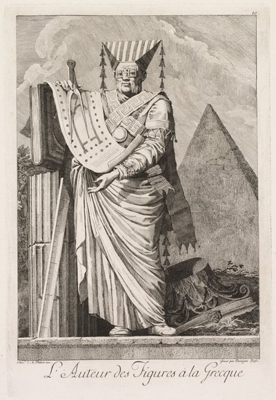 Yunan Maskeli Balosu: Yunan Figürlerinin Yazarı Levha 10, 1771. by Benigno Bossi
