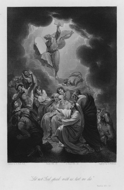 Musa'nın Emirleri alması, Exodus XX by Benjamin (after) West