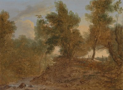 Wick, Gloucestershire'da Bir Manzara, 'Kayaların Altında' by Benjamin Barker