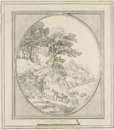 Kinver Kilisesi: gravür ve [?18. yüzyıl] by Benjamin Green