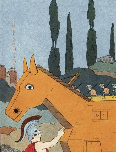 Truva atı by Benjamin Rabier