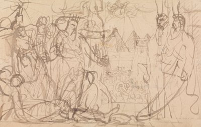 Firavun ve Musa by Benjamin Robert Haydon