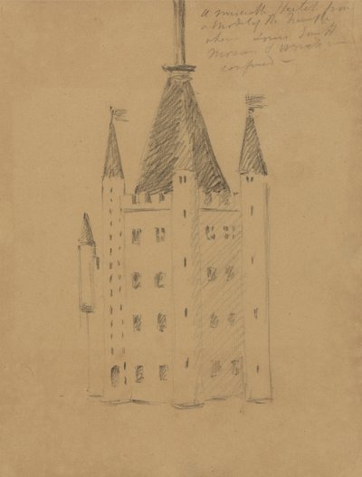 Bir Kale Çalışması by Benjamin Robert Haydon
