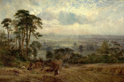 Mısır Tarlaları, Wollaton Hall, Nottingham, 19. yüzyıl by Benjamin Shipman