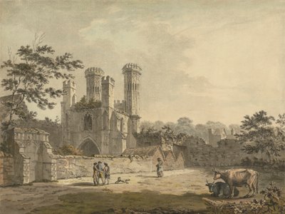 Aziz Augustine Manastırı Kapısının Güney Doğu Görünümü, Canterbury, Kent by Benjamin Thomas Pouncey