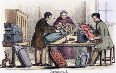Japanning, The Cochineal and Lac Insects in The Cochineal of Animals of Animals - Yaşam Boyu İstihdam ve Ölümden Sonra Kullanımlarında İnsana Faydalarını Göstermek, c.1845 by Benjamin Waterhouse Hawkins