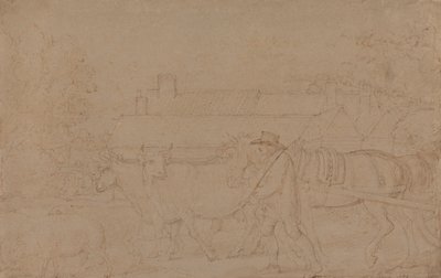 Windsor yakınlarında bir Çiftlik by Benjamin West