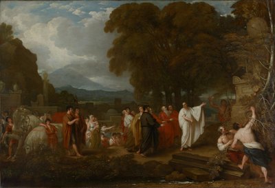 Cicero Arşimet Mezarını Keşfediyor by Benjamin West