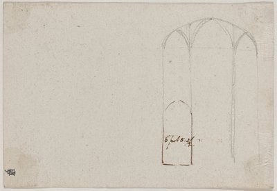 Gotik Kilisenin Kesiti [verso] by Benjamin West