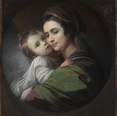 Elizabeth Shewell West ve Oğlu, Raphael, c.1770 (tuval üzerine yağlı boya) by Benjamin West