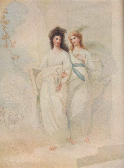 Fidelia ve Speranza, 1784 by Benjamin West