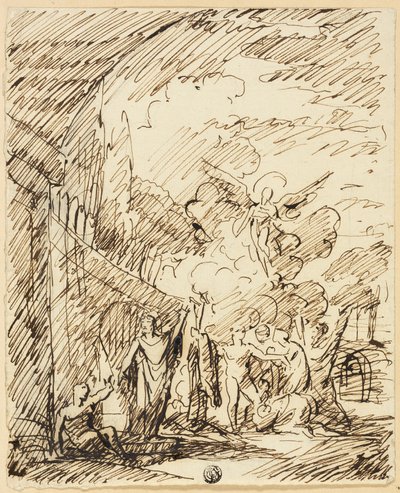 Manzaradaki Figürler by Benjamin West