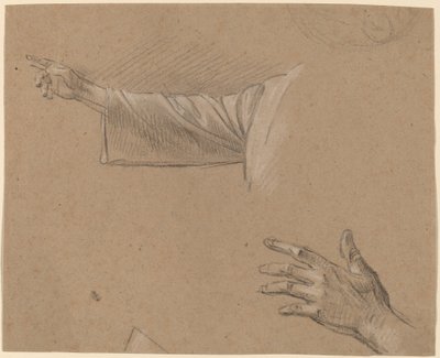Sağ Kol ve Sol Elin Çalışması by Benjamin West