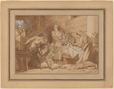 Çobanların hayranlığı by Benjamin West