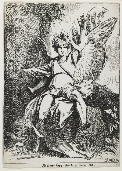 Diriliş Meleği, "Poliotografi Örnekleri"nden by Benjamin West