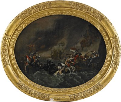 La Hogue Savaşı, 1820 by Benjamin West