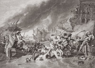 La Hogue Muharebesi, Fransız donanmasının imhası, 22 Mayıs 1692, "İngiliz ve İskoç Tarihi Resimleri" Cilt II