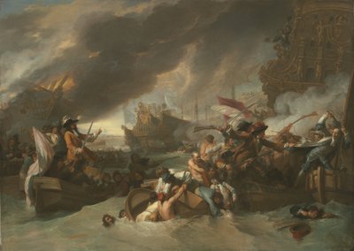 La Hogue Savaşı, c.1778 by Benjamin West