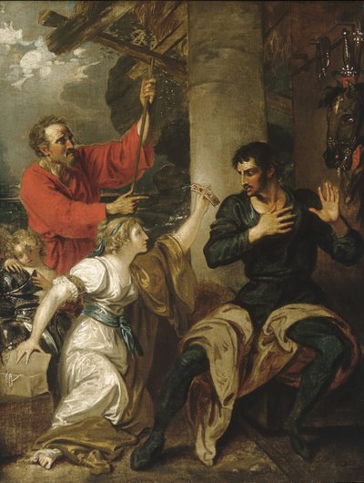 Damsel ve Orlando, yak. 1793. by Benjamin West