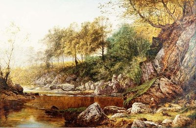 Conway Nehri üzerinde by Benjamin Williams Leader