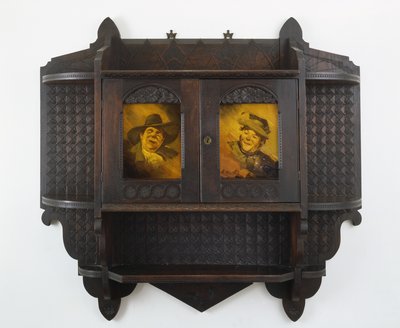 Seramik Plakalı Asma Duvar Dolabı, c. 1890