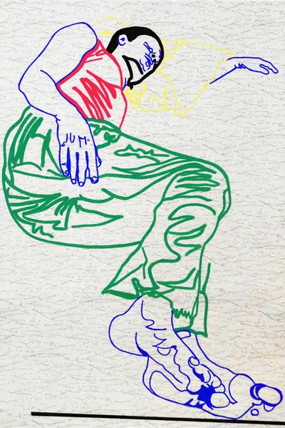 Passager 13, 2020 (serigrafi baskılı Japon kağıdı üzerine akrilik) by Benoit Erwann Boucherot