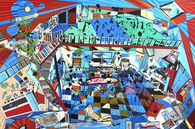 İstilacılar, 2000 (tuval üzerine yağlıboya ve akrilik) by Benoit Erwann Boucherot