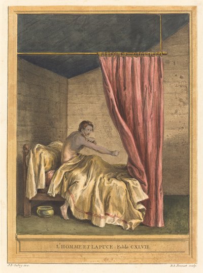 Adam ve pire (Pireli Adam) by Benoît Louis Prévost after Jean Baptiste Oudry
