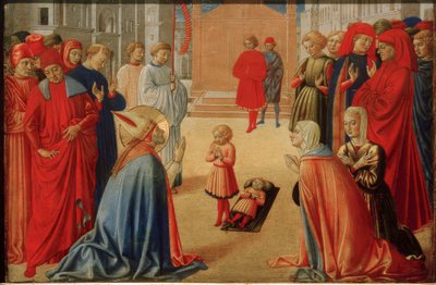 Aziz Zenobius ölü bir çocuğu diriltir by Benozzo Gozzoli