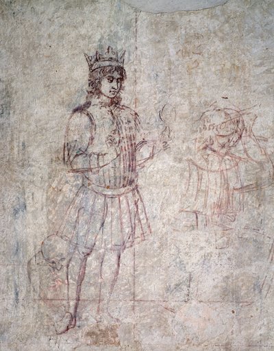Magi hayranlığı, sinopya detayı by Benozzo di Lese di Sandro Gozzoli