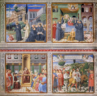 St. Augustine'nin Yaşamından Bölümler, 1463-65 (bkz. 192535, 192549, 192550, 192551, 192552) by Benozzo di Lese di Sandro Gozzoli