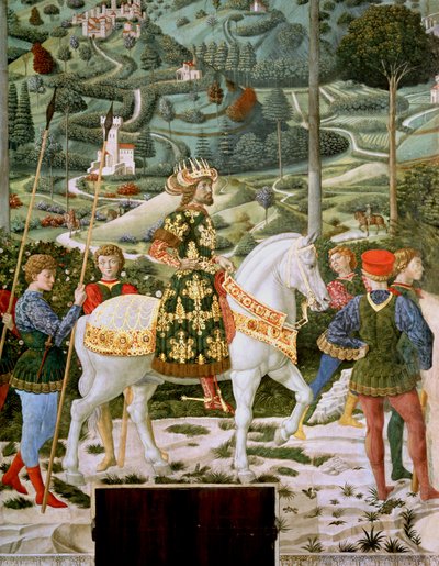 John VII Paleologus (1391-1448), Doğu Roma İmparatoru, Üç Kraldan biri olarak, şapeldeki Magi