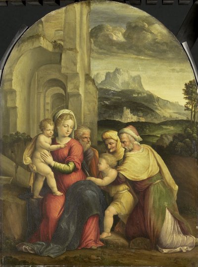 Kutsal Aile, c.1535 (panel üzerine yağlıboya) by Benvenuto Tisi da Garofalo