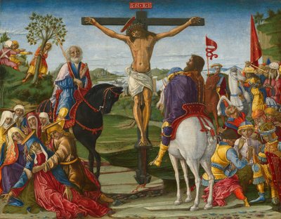 Çarmıha Gerilme, muhtemelen 1491 (panelde mizaç) by Benvenuto di Giovanni