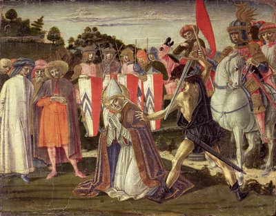 Aziz Fabian'ın şehadet (panel) by Benvenuto di Giovanni