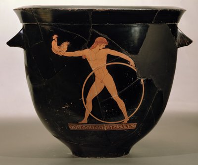 Ganymede, Yunan, c.500-480 MÖ (çömlek) tasvir eden tavan arası kırmızı figürlü çan krater by Berlin Painter
