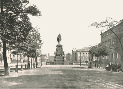 Büyük Frederick Heykeli, Unter Den Linden, Berlin, Almanya, 1895. by Berlin Photographic Co