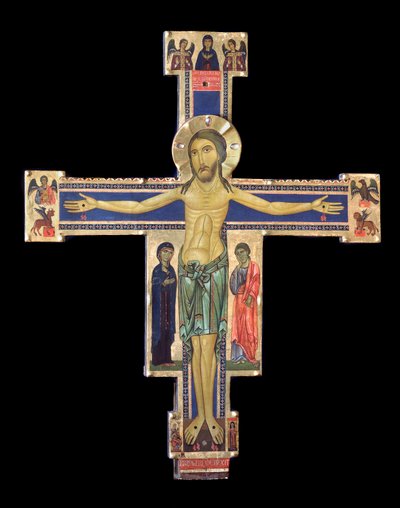 Haç (Ahşap boyama, c.1228-1236) by Berlinghiero (fl.1228 36) Berlinghieri