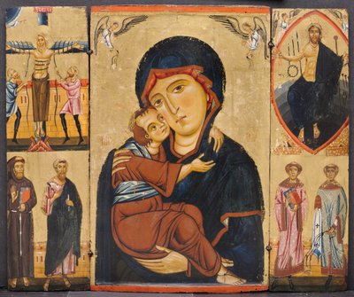 Azizler ile Bakire ve Çocuk by Berlinghiero