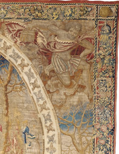 "Madalyon Ayları"ndan Aralık ayını betimleyen Brüksel alegorik duvar halısı, c.1525 by Bernard van Orley