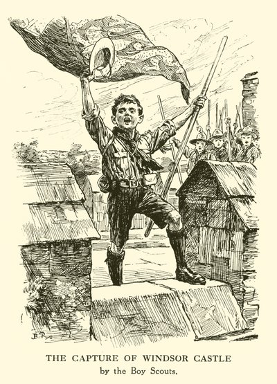 Windsor Kalesi'nin Ele Geçirilmesi (gravür) by Bernard (after) Partridge